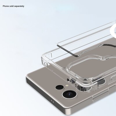 SaharaCase Venture Wallet Case for Galaxy S25 Ultra, Shock Absorbing, Clear/Desert Brown (CP00775)
