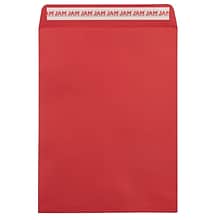 JAM Paper Self Seal Catalog Envelope, 9 x 12, Red, 50/Pack (188447598I)
