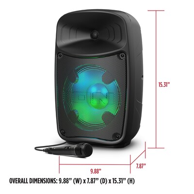 ION Pro Glow Express Bluetooth PA Speaker System, Black (IONPRGLWXPRESX)