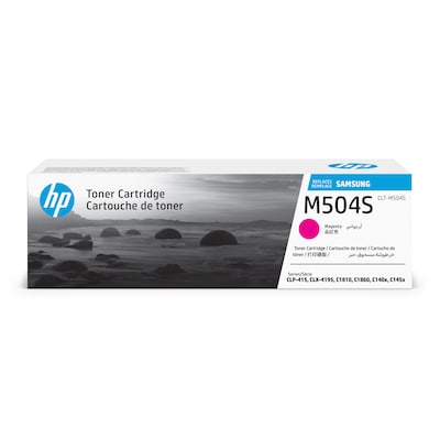 HP M504S Magenta Toner Cartridge for Samsung CLT-M504S (SU292), Samsung-branded printer supplies are