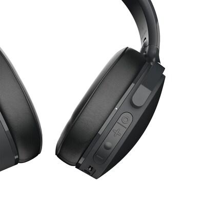 Skullcandy Hesh Wireless Active Noise-Canceling Over-Ear Headphones with Microphone, Bluetooth, True Black (S6HHW-N740)