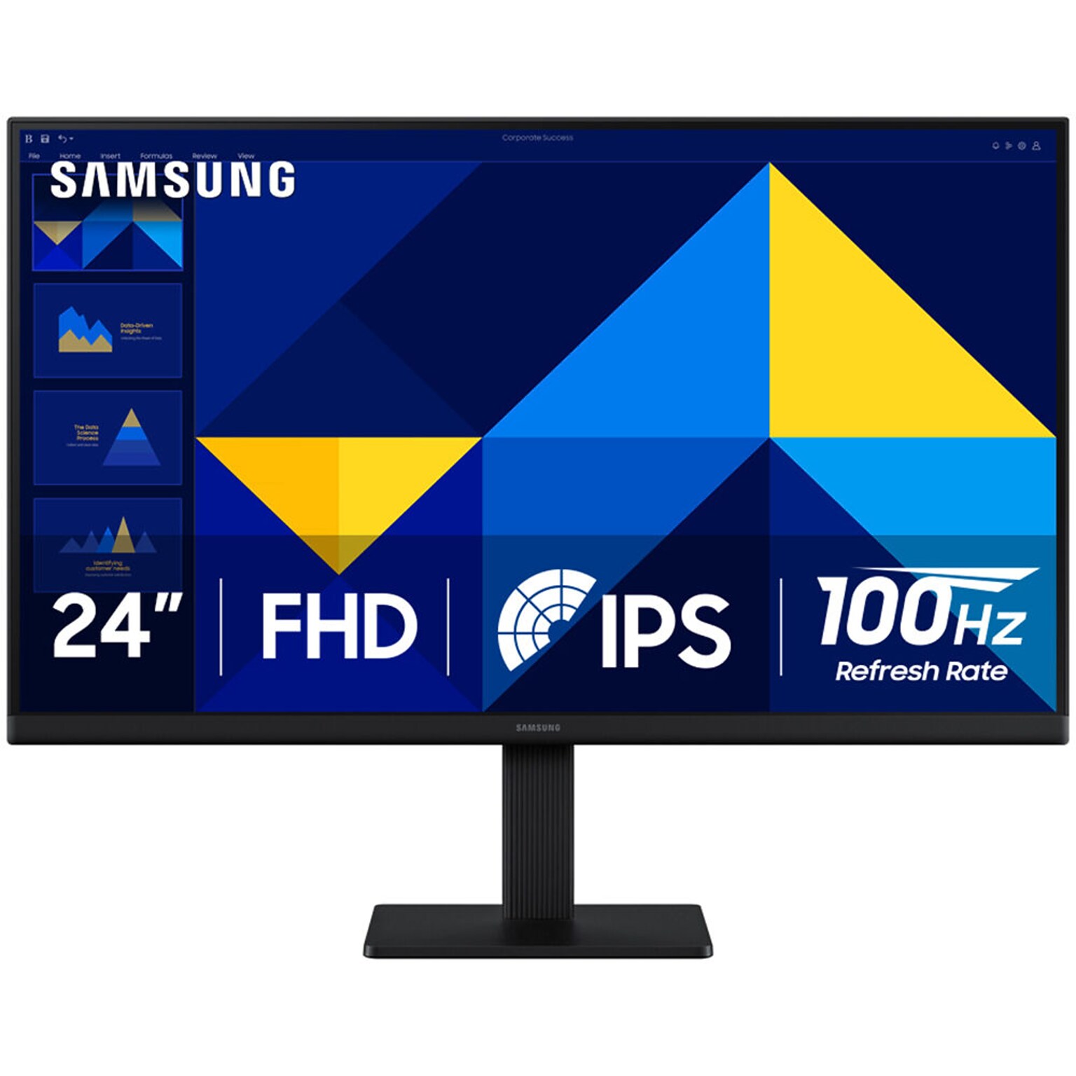 Samsung S3 24 Full HD IPS 100Hz AMD FreeSync Monitor, Black (LS24D300GANXZA)