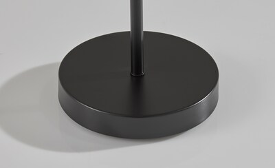 Adesso Mira 55" Black Cordless LED Floor Lamp with Disc-Shaped Shade (2612-01)