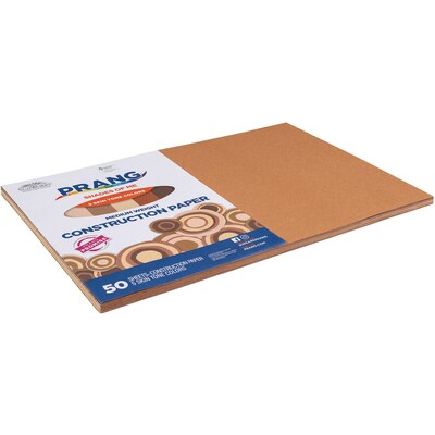 Prang Shades of Me 12" x 18" Construction Paper, Assorted Colors, 50 Sheets/Pack, 5 Packs (PAC9512-5)