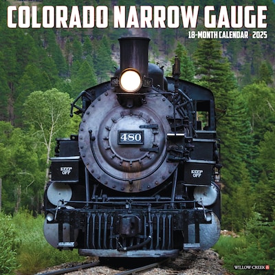 2025 Willow Creek Colorado Narrow Gauge Railroads 12 x 12 Monthly Wall Calendar (42533)