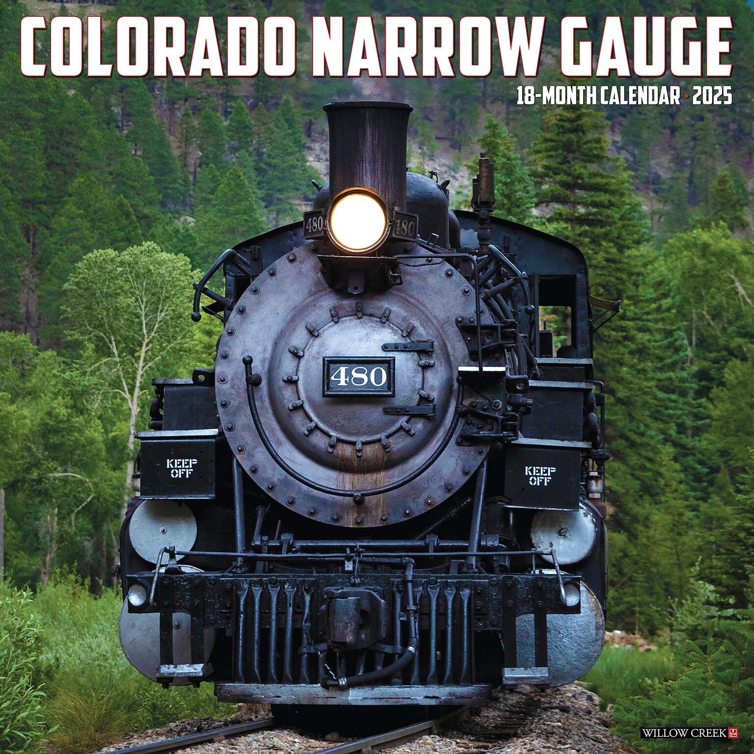 2025 Willow Creek Colorado Narrow Gauge Railroads 12 x 12 Monthly Wall Calendar (42533)