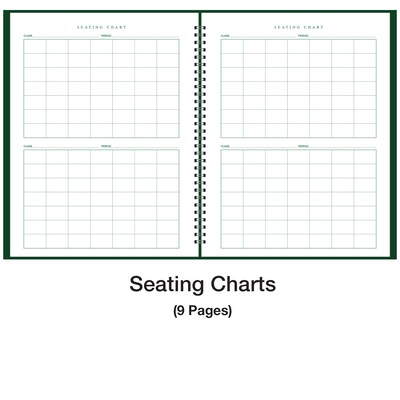 Ward Undated Combination Class Record and Lesson Plan Book, 8.5" x 11", 25/Pack (WRD-910-18-CP)