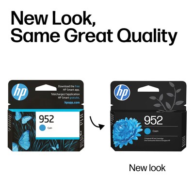 HP 952 Cyan Standard Ink Cartridge, Works with OfficeJet 8702, Pro 7720, 7740, 8210, 8710, 8720, 8730, 8740 Series (L0S49AN)