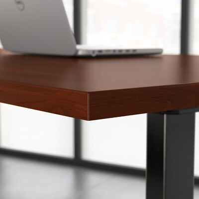 Bush Business Furniture Move 60 Series 60"W Electric Height Adjustable Standing Desk, Hansen Cherry (M6S6030HCBK)