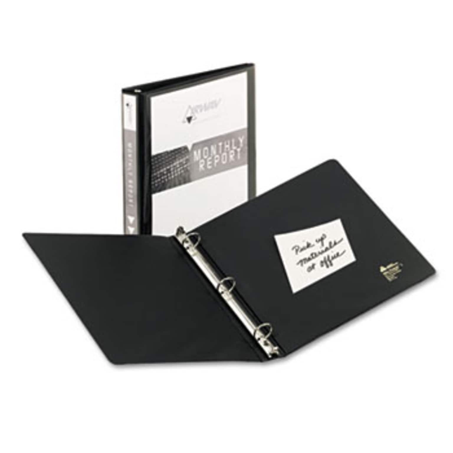 Southwest Imperial - Economy Round 3-Ring View Binder, Letter Size W/ 2 Pockets, 1 Capacity, Black (11051.0BK)