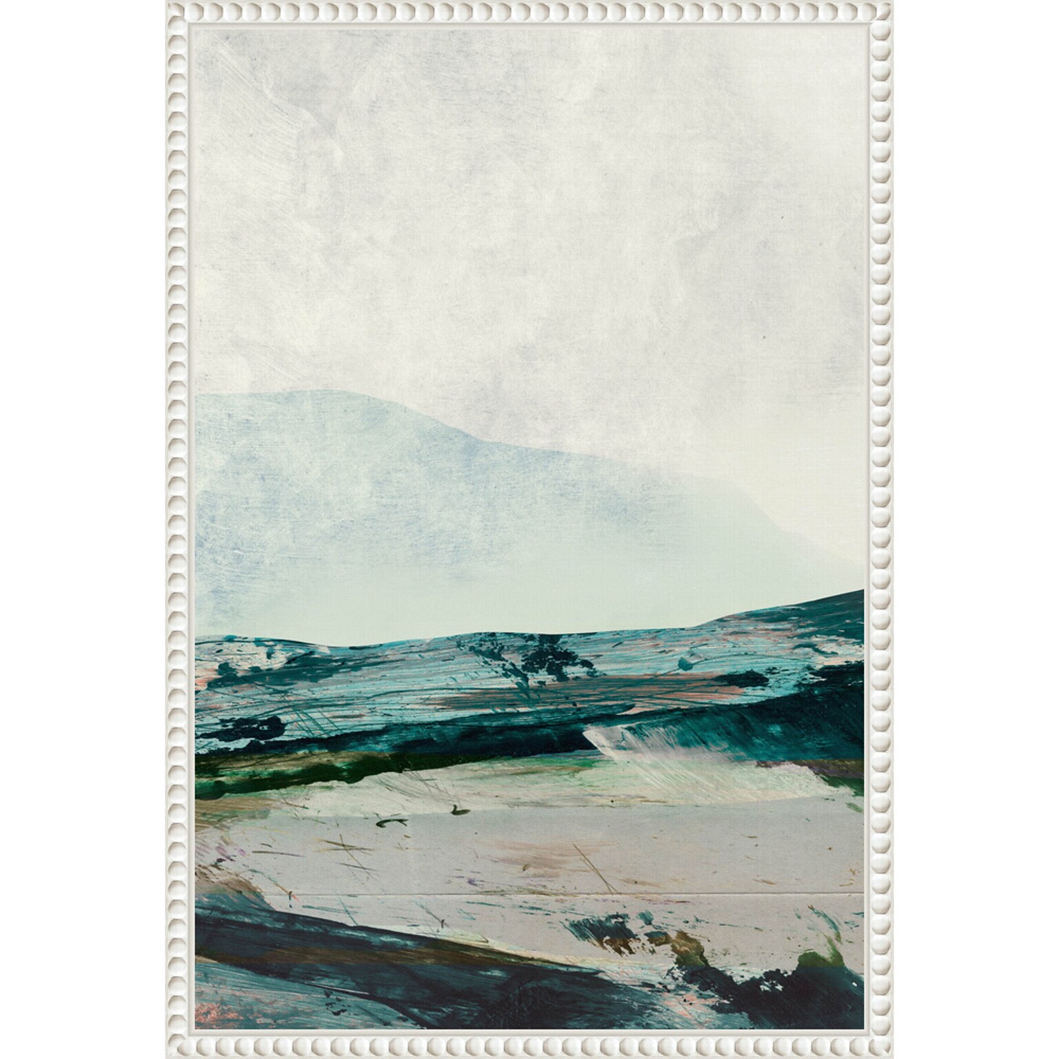 Amanti Art Mountain Mists by Dan Hobday Framed Canvas Wall Art Print, 16 x 23 (A42678302528)