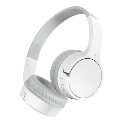 Belkin SoundForm Mini Wireless Noise Canceling On-Ear Headphones, Bluetooth, White (AUD001BTWHV3)