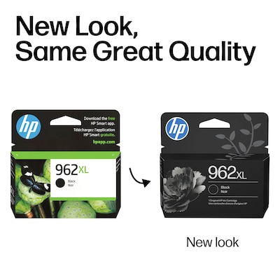 HP 962XL Black High Yield Ink Cartridge, Prints Up to 2,000 Pages (3JA03AN#140)