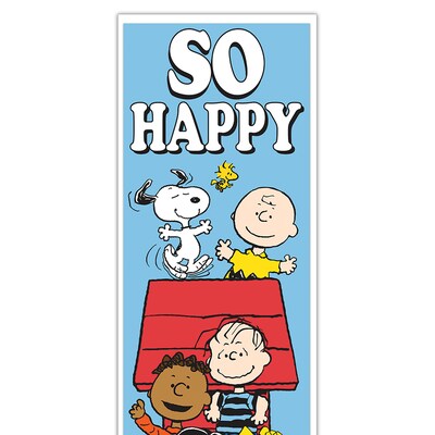 Eureka Peanuts So Glad You Are Here! Banner - Vertical, 6/Pack (EU-849348-6)