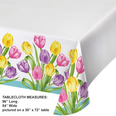 Say Hooray! Trendy Tulips Spring Disposable Tableware Set, 49/Pack (DTC9628E2A)