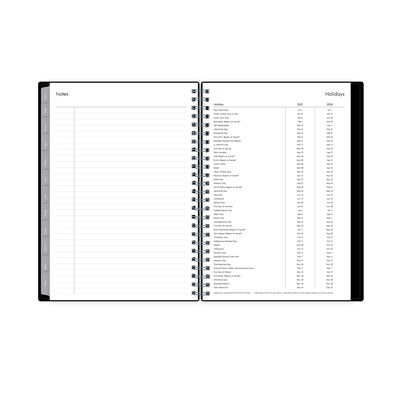 2027 Blue Sky Blue Sky Enterprise 5.875" x 8.625" Calendar Year Weekly & Monthly Planner, Plastic Cover, Black (131793-27)