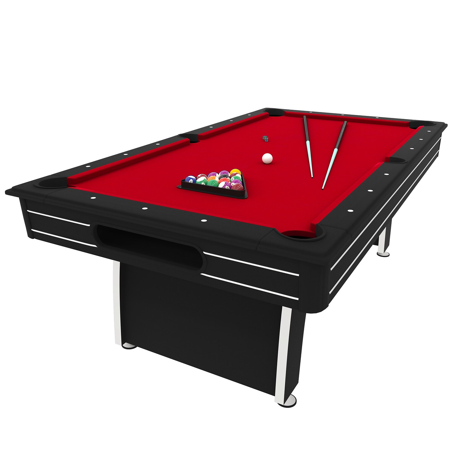 Fat Cat Tucson 7 Pool Table with Ball Return, Red (64-0152)