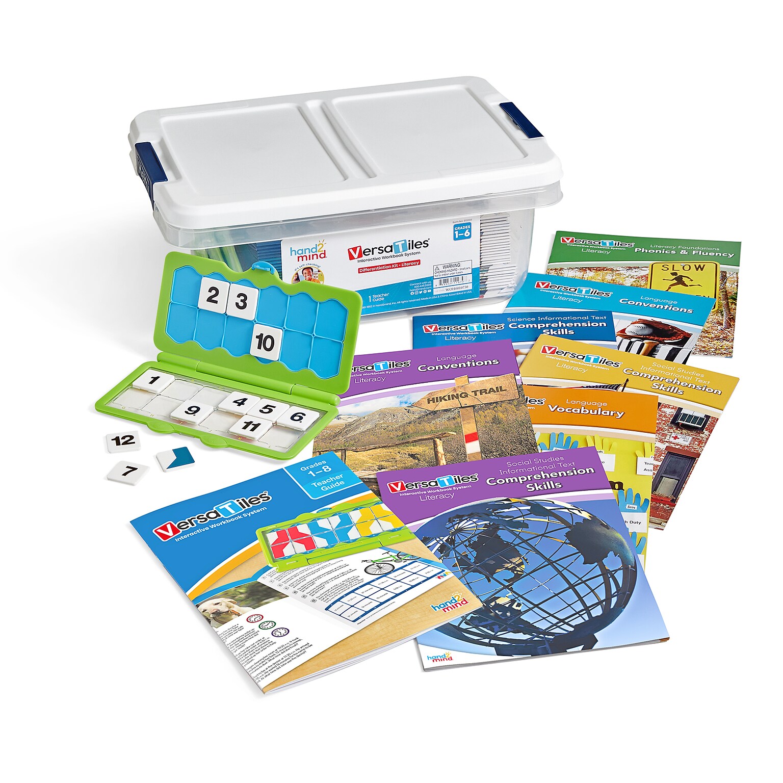 hand2mind VersaTiles Grades 1-6 Literacy Differentiated Kit (85866)