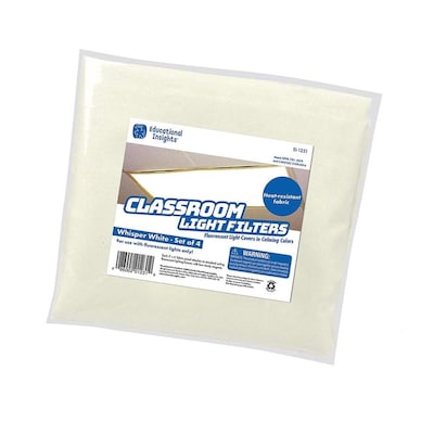 Educational Insights The Original Fluorescent Light Filters: Whisper White, 2 x 4, 4/Set (1231)