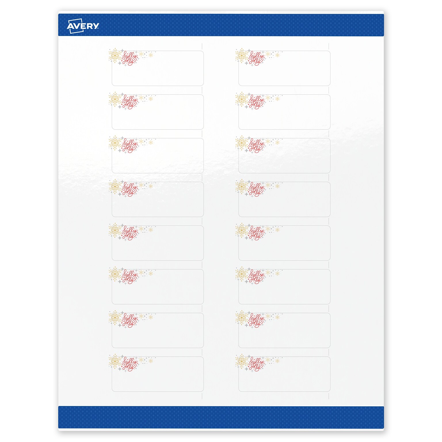 Avery Rectangle Multipurpose Labels, 1 x 2-5/8, White, 160/Pack (19479370427)