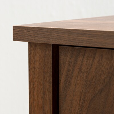 Sauder River Ranch 60"H Storage Cabinet with 5 Shelves, Grand Walnut (437321)