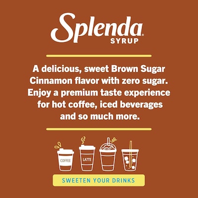 Splenda Brown Sugar Cinnamon Sugar-Free Syrup, 6/Carton (HFP00696)
