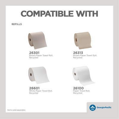 Georgia-Pacific Manual Hardwound Paper Towel Dispenser, Black (54338A )