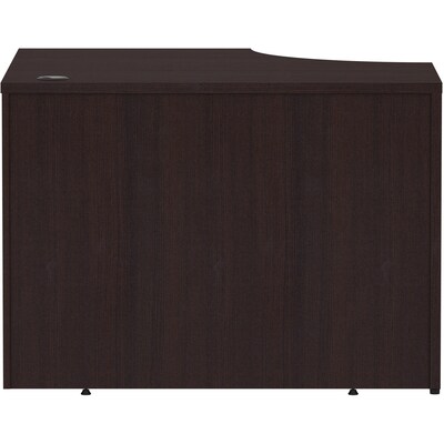 Lorell Essentials Series 42" W Corner Desk, Espresso (LLR18261)