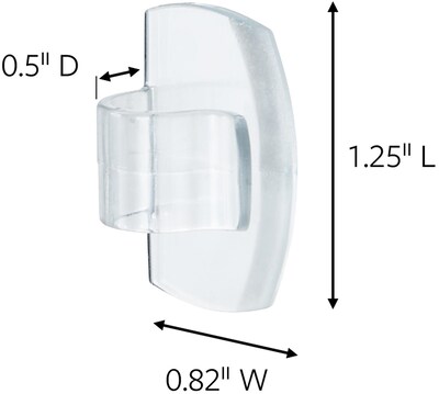 Command™ Outdoor Light Clips, Clear, 16 Clips (17017CLR-AWES)