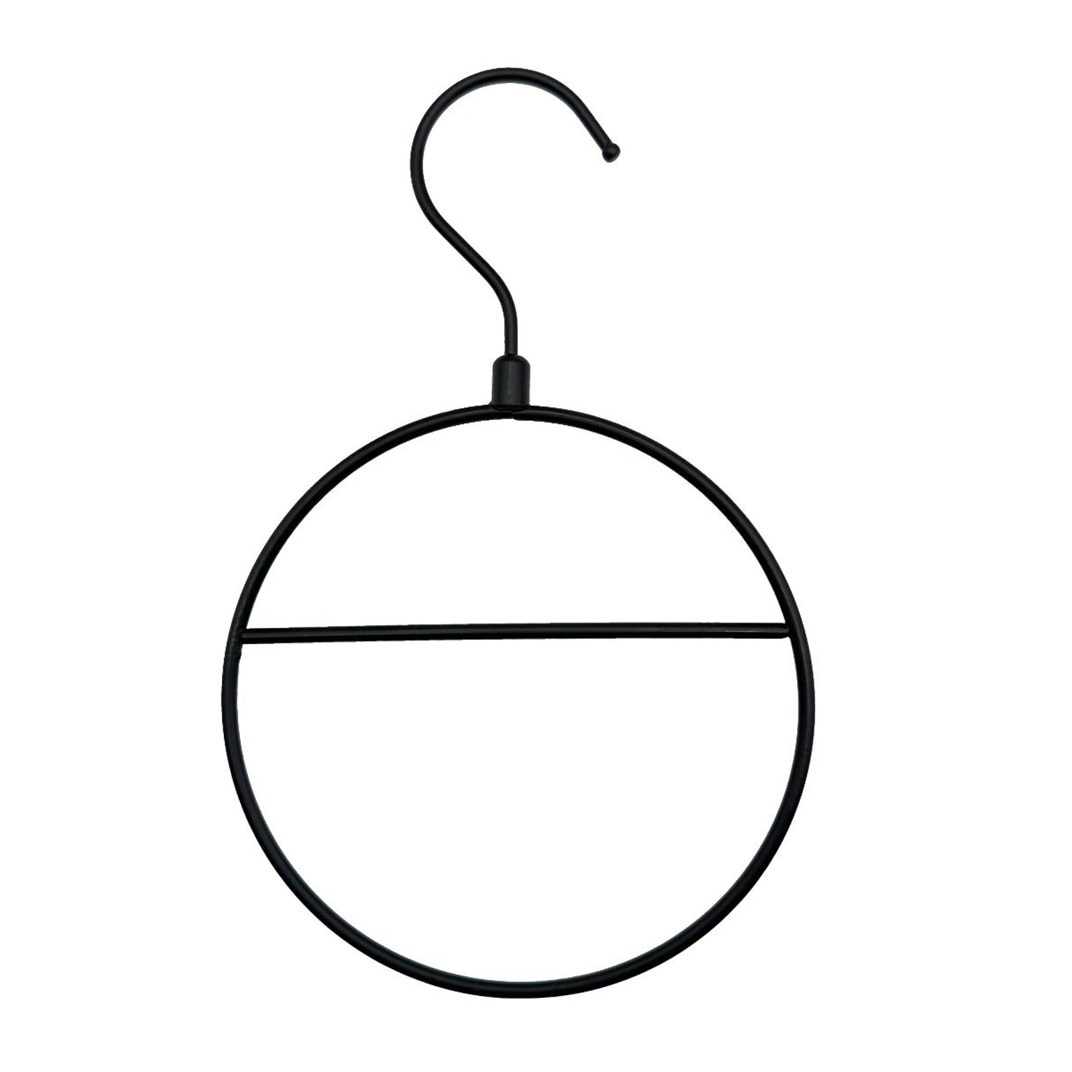 Nahanco Metal Clothes Hangers, Black, 10/Carton (AHLFMB10)