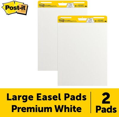 Post-it Super Sticky Wall Easel Pad, 20 x 23, 20 Sheets/Pad, 2