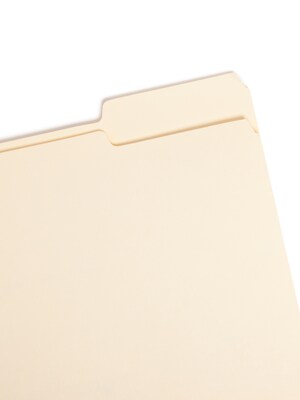 Smead File Folder, Letter, 1/3-Cut Tab Right Position, Letter Size, Manila, 100/Box (10333)