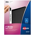 Avery Binder Spine Inserts, For 1 Inch Ring Binders, 40 Cardstock View Binder Spine ID Inserts (8910