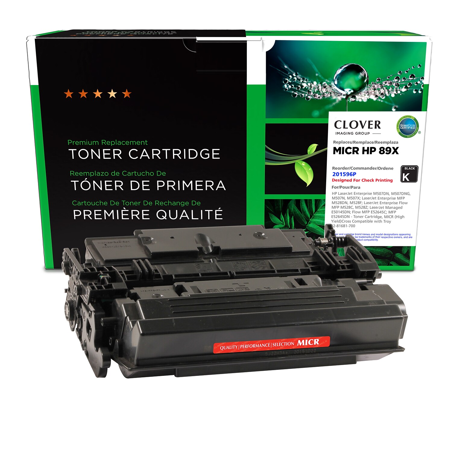 Clover Imaging Group Remanufactured Black High Yield MICR Toner Cartridge Replacement for HP CF289X