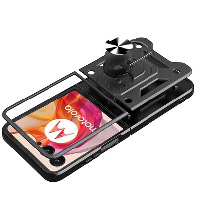 SaharaCase Raider Series Kickstand Case for Motorola Razr+ (2024), Scorpion Black (CP00629)