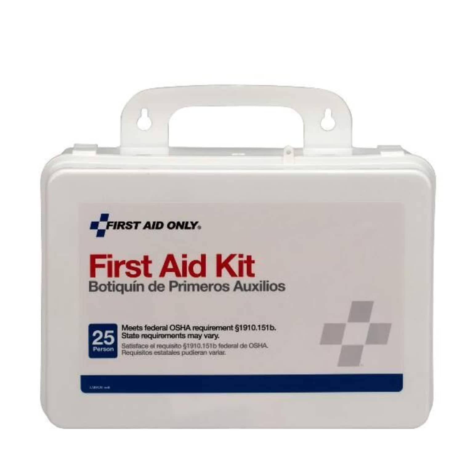 Pac-Kit Weatherproof Hard Plastic First Aid Kit for, 95 pieces, 25 people (579-6430)