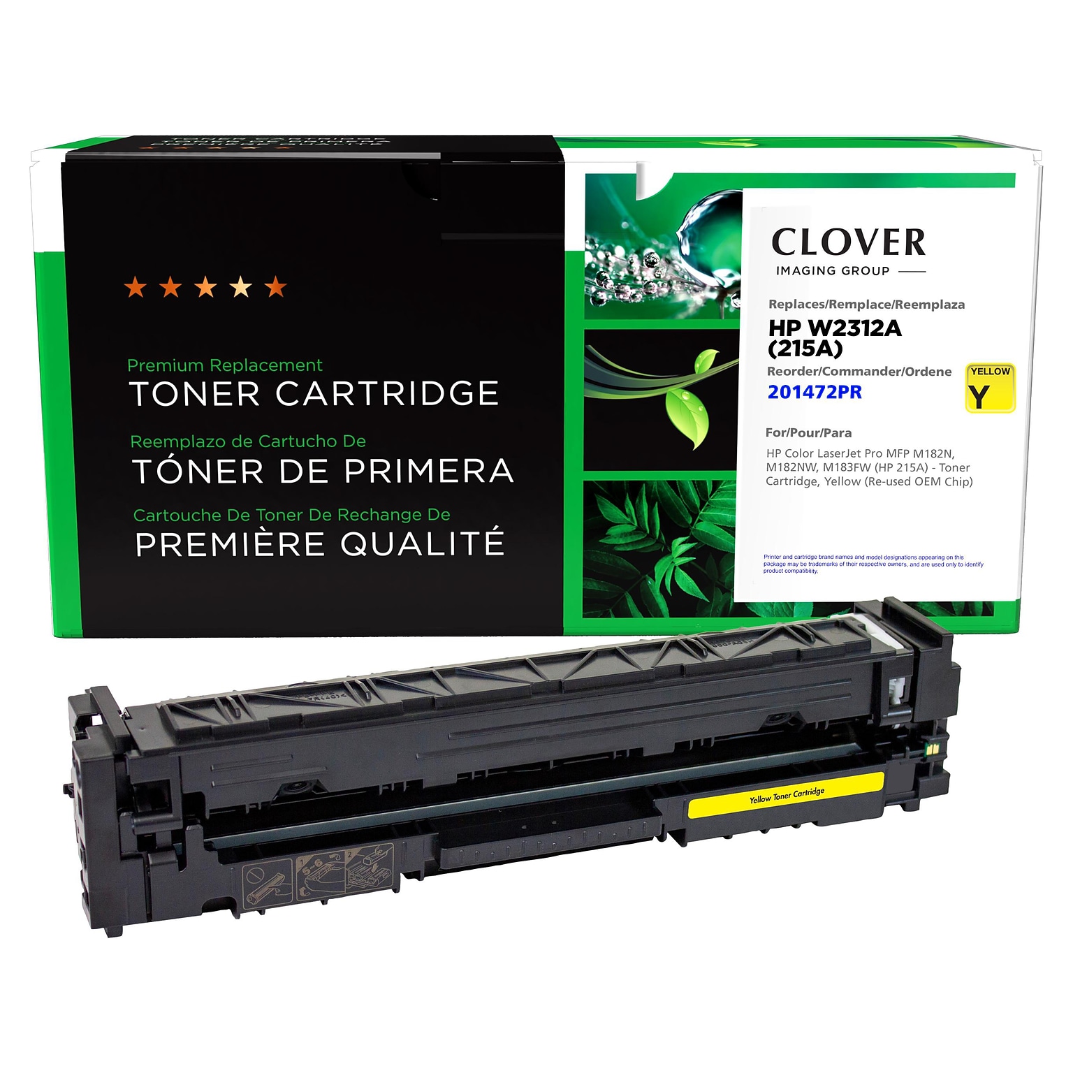 Clover Imaging Group Remanufactured Yellow Standard Yield Toner Cartridge Replacement for HP 215A (W2312A)