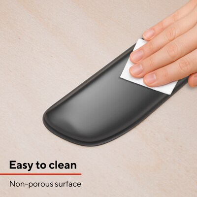 Staples TECH Gel Non-Skid Wrist Rest, Black Crystal (53324)