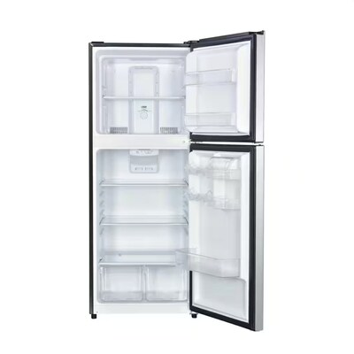 Magic Chef Refrigerator w/Freezer, 10.1 Cu. Ft., Platinum Steel (HMDR1000ST)