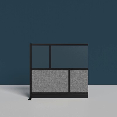 Luxor Expanse Modular Wall Add-On, 53" x 48", Black (MW-5348-XCGB)