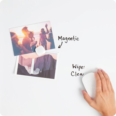 U Brands Magnetic Painted Steel Dry-Erase Calendar Whiteboard, Aluminum Frame, 17" x 23" (7079U00-01)