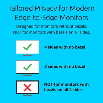 Kensington Edge-to-Edge Privacy Screen Filter for Monitor, 21.5:, 16:9 Ratio (K55427WWA)