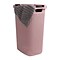 Mind Reader Plastic Laundry Hamper with Lid, Pink (60HAMP-PNK)