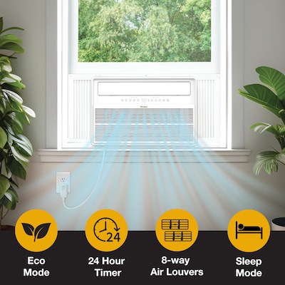 Whirlpool Energy Star 115-Volt 15,000 BTU Window Air Conditioner with Remote, White (WHAW-151IN)