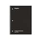 Staples 1-Subject Notebook, 8" x 10.5", Graph Ruled, 70 Sheets, Black (ST23986C)