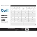 2023-2024 Quill Brand® Academic Monthly Desk Pad Calendar; Black, 17 x 22 (QDMA90MW24)
