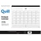 2023-2024 Quill Brand® Academic Monthly Desk Pad Calendar; Black, 17 x 22 (QDMA90MW24)