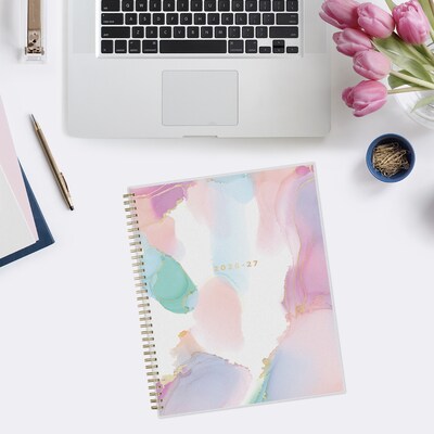 2026-2027 Blue Sky Smoke Frosted 8.5" x 11" Academic Weekly & Monthly Planner, Plastic Cover (133681-A27)