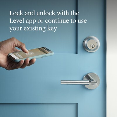 Level Bolt Connect WiFi & Bluetooth Retrofit Smart Lock, Silver (C-D11U-S1)
