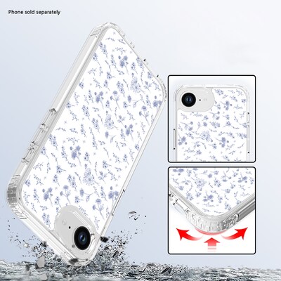 SaharaCase Inspire Series Phone Case for iPhone 16e, Shock Absorbing, Floral (CP00825)